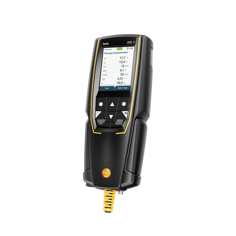 Testo 310 II - Analyzátor spalín sada s tlačiarňou O2